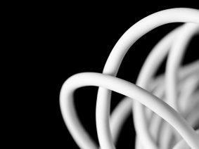 Cable on a dark background